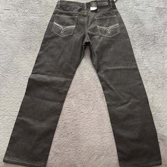 NEW 2 Pairs of Denim Culture Men’s Black Denim Jeans (Bundle) - Picture 6 of 7